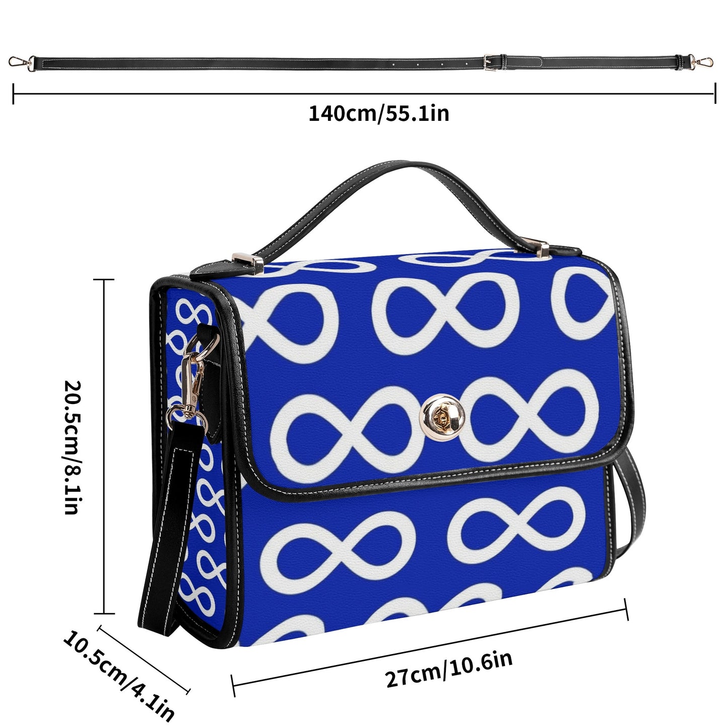 Métis Infinity PU Satchel Bag