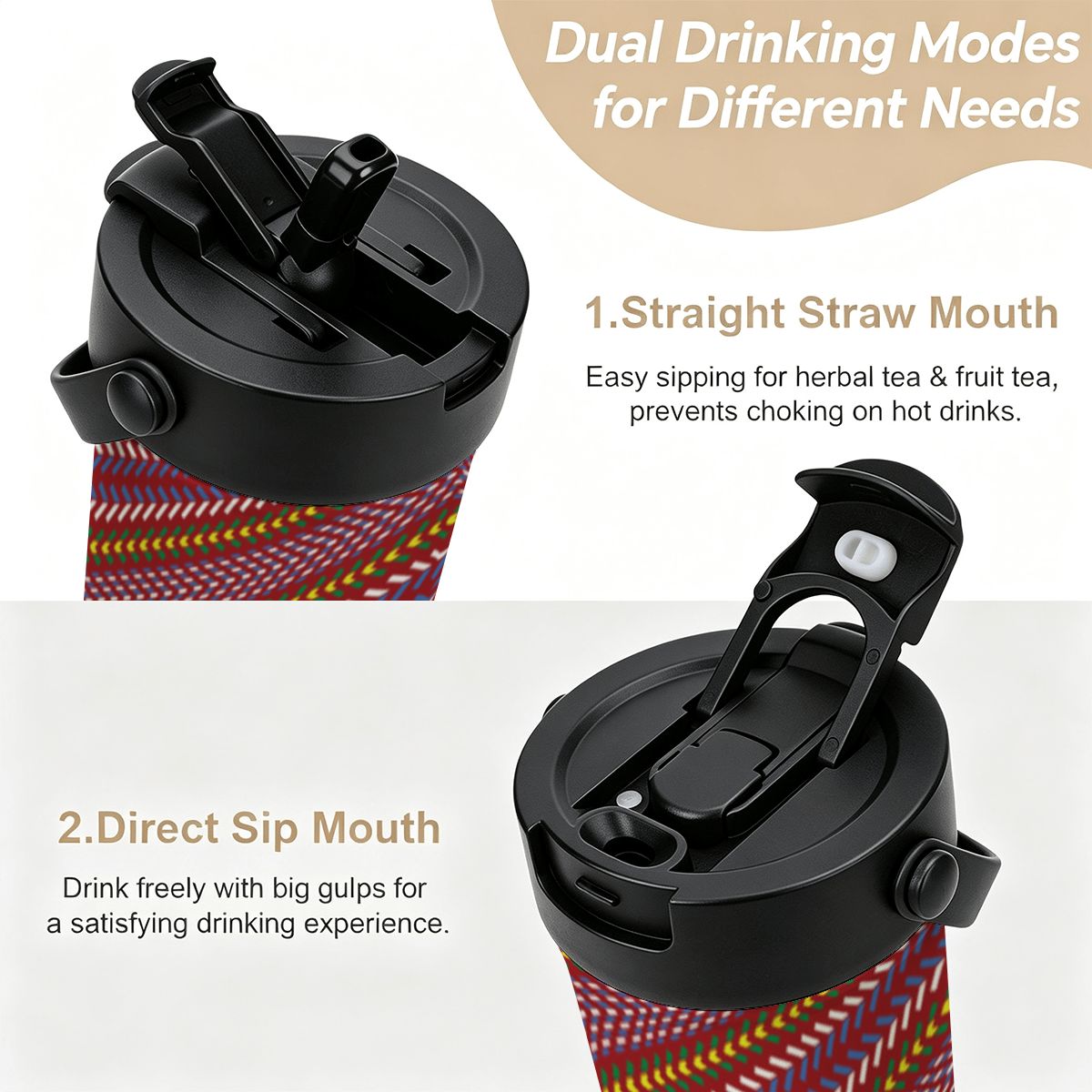 Métis Sash Tea Infuser Tumbler – 20 oz