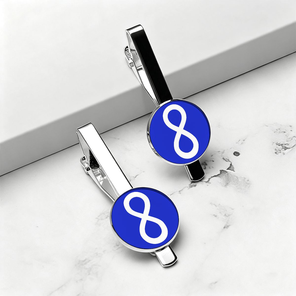 Métis Infinity Flag Tie Clips