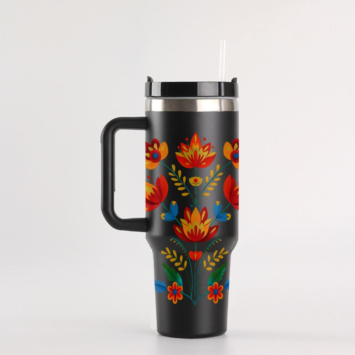 Sunrise Bloom 40 oz Travel Tumbler