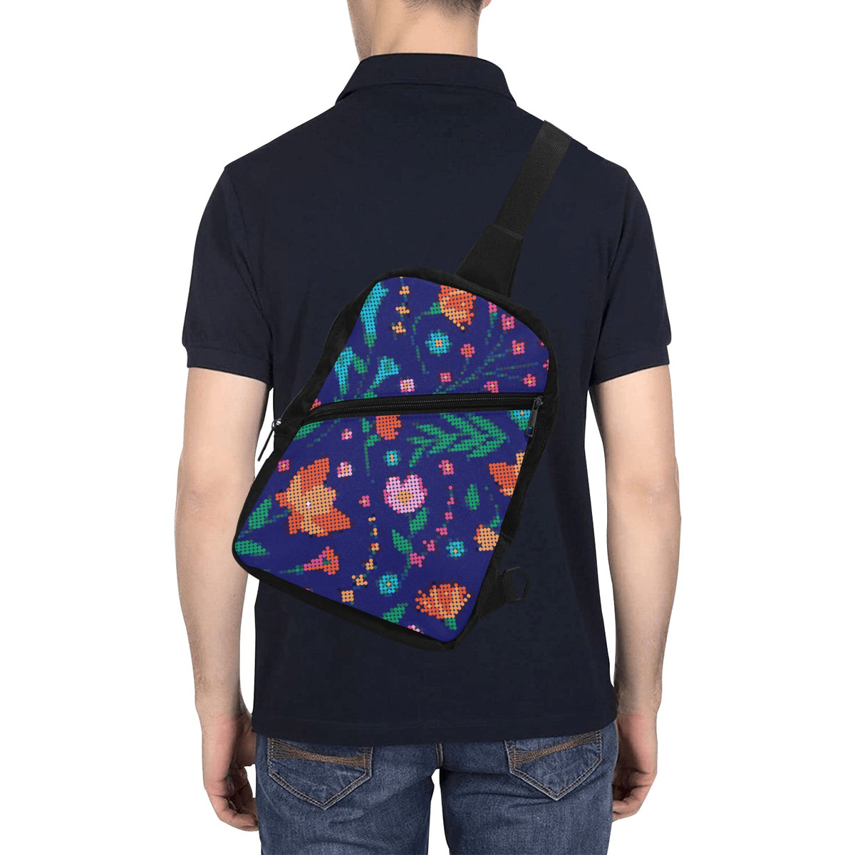 Métis Dotted Floral Adventure Sling Bag