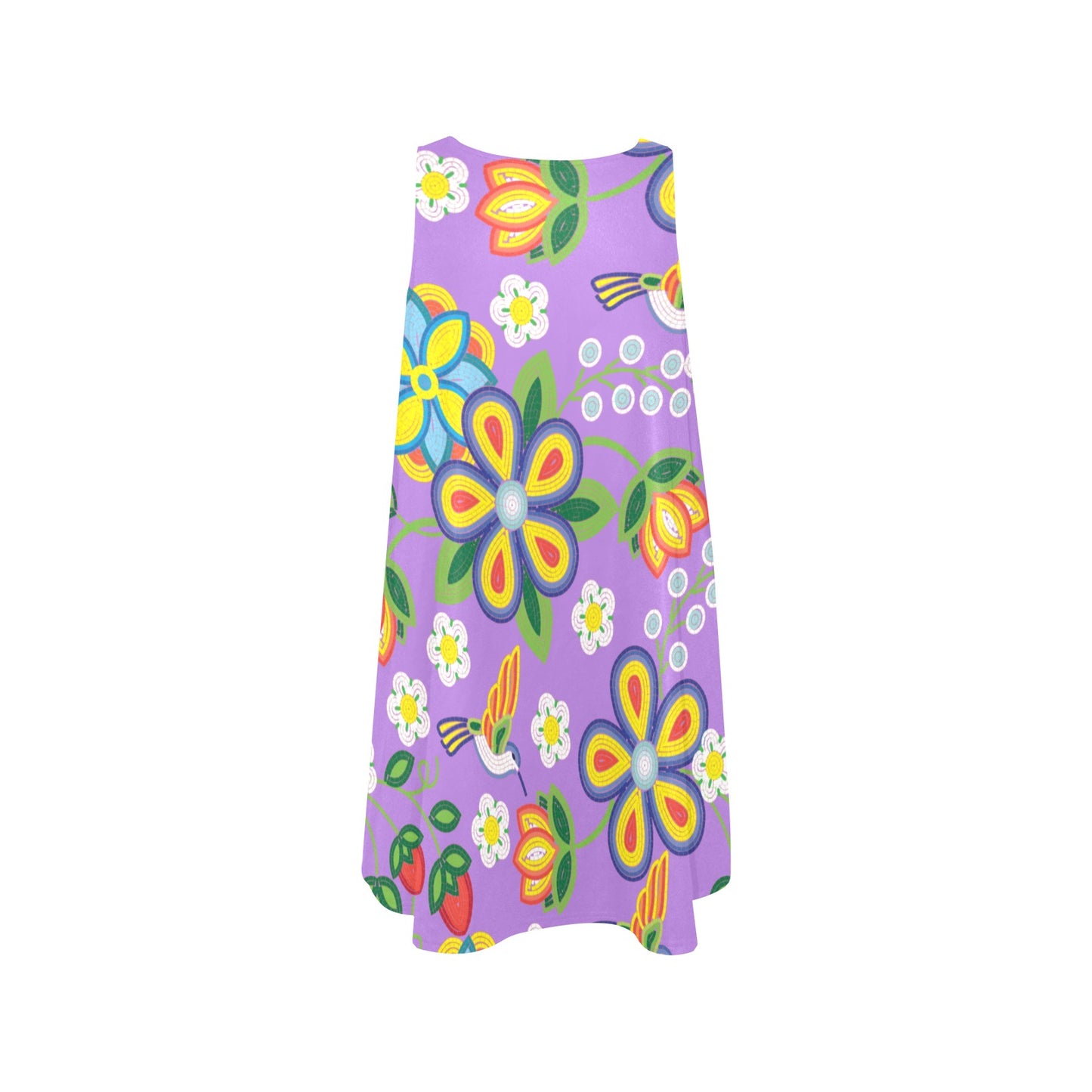 Lavender Meadow Sleeveless Pocket Dress
