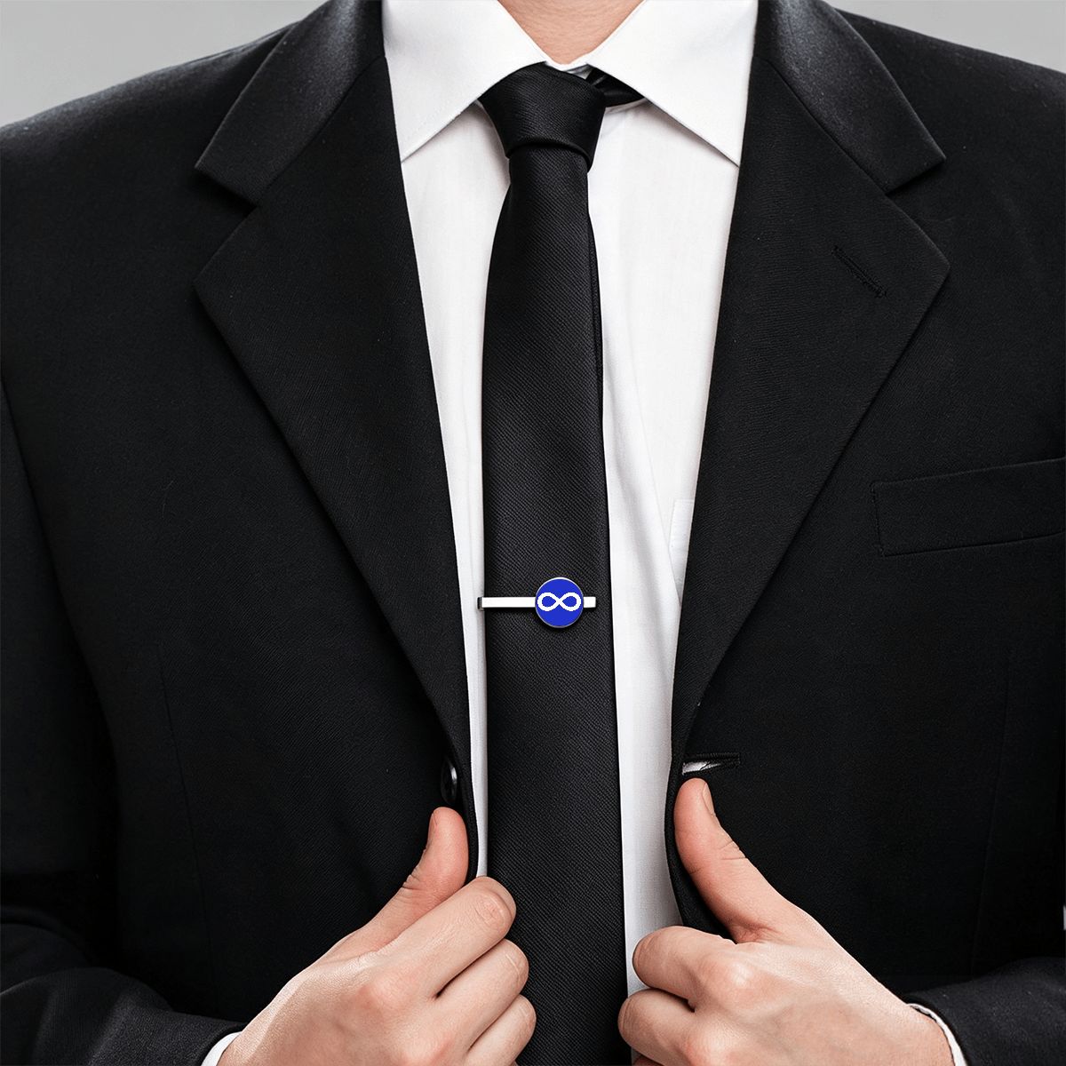 Métis Infinity Flag Tie Clips