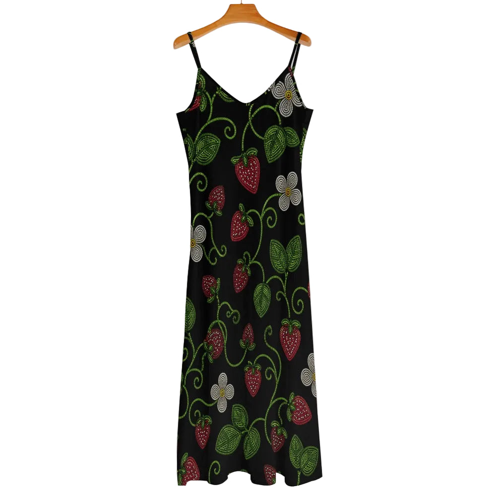 Wild Strawberry Maxi Dress