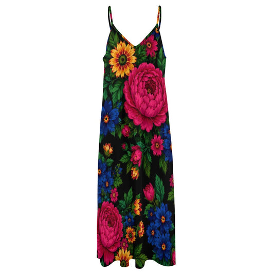 Midnight Kokum Floral Maxi Dress