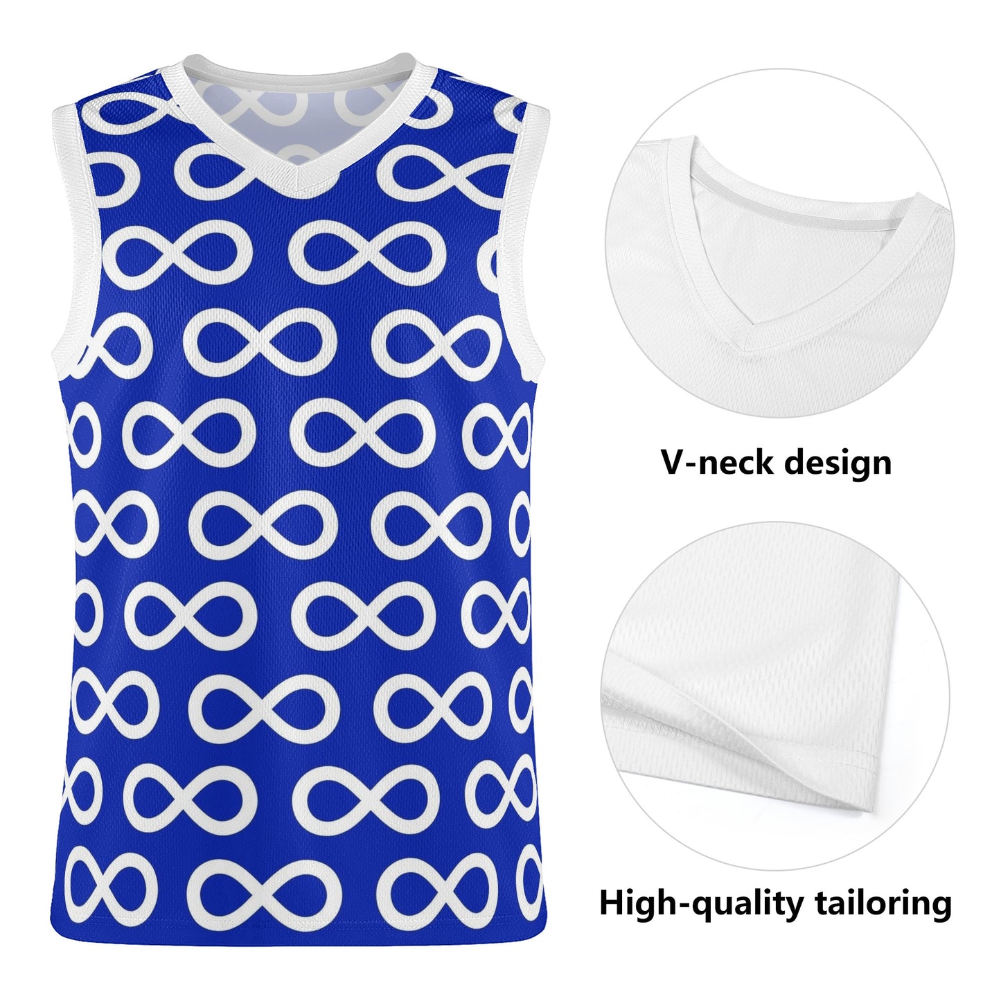 Men's Métis Infinity Print Basketball Jersey