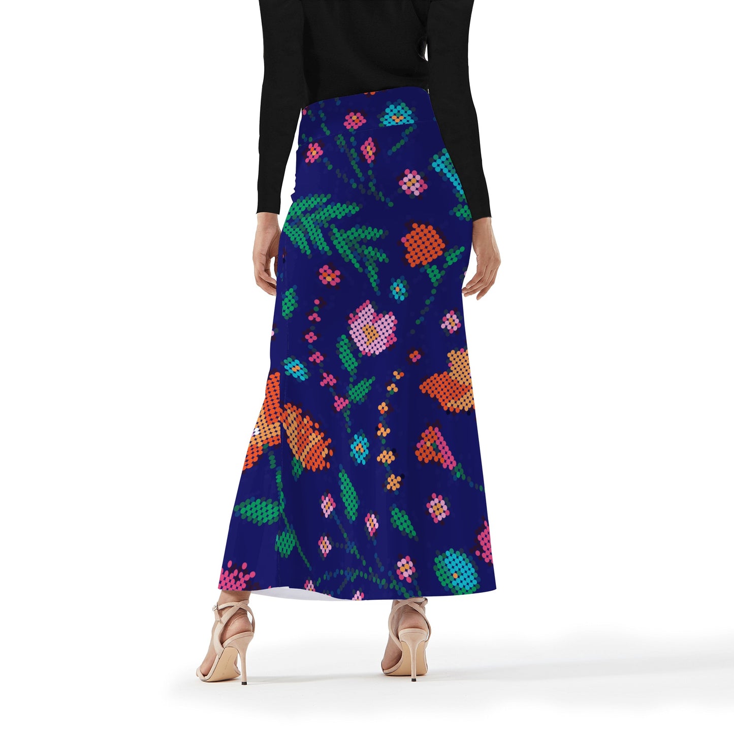 Women's Métis Digital Floral Long Skirt