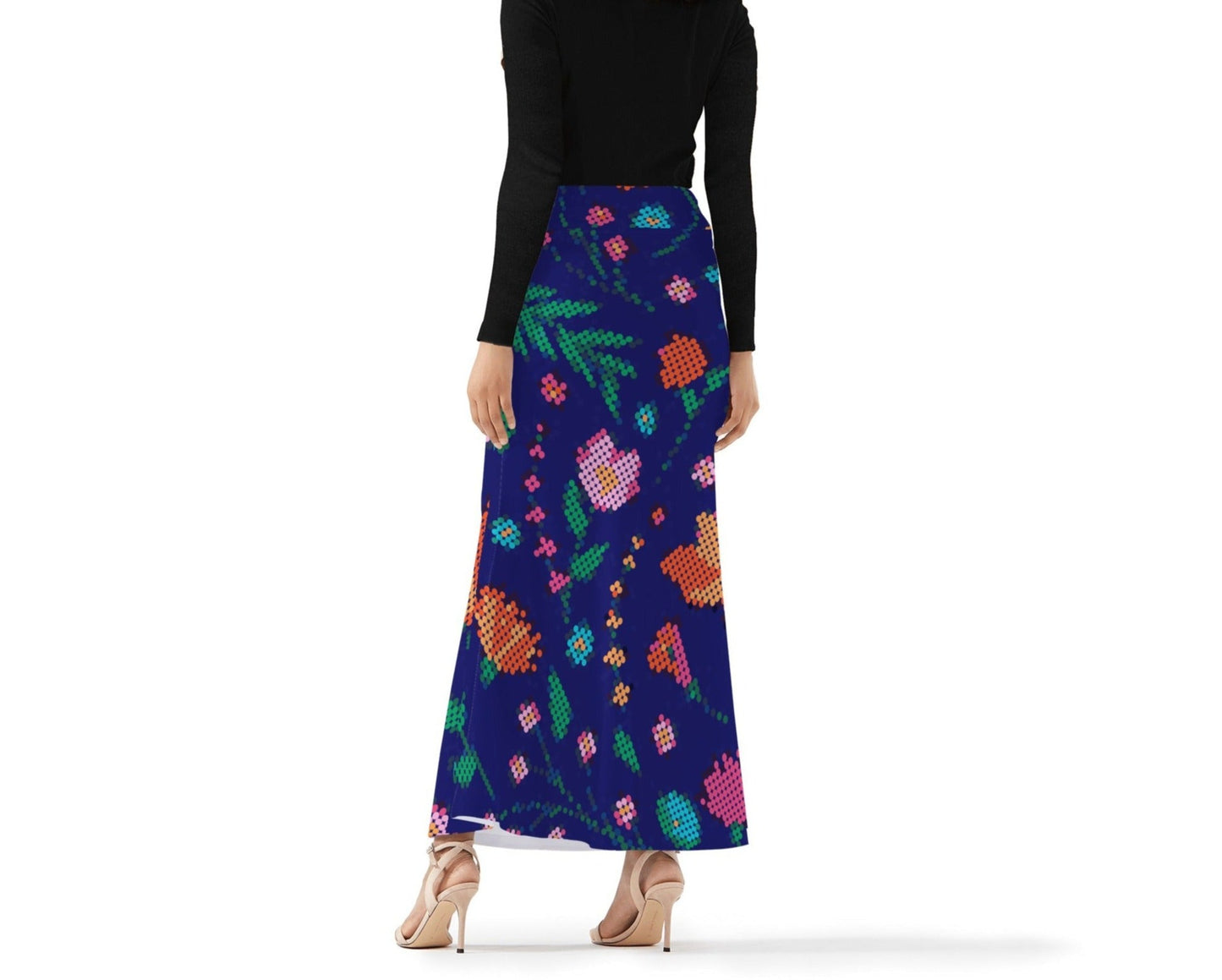 Women's Métis Digital Floral Long Skirt