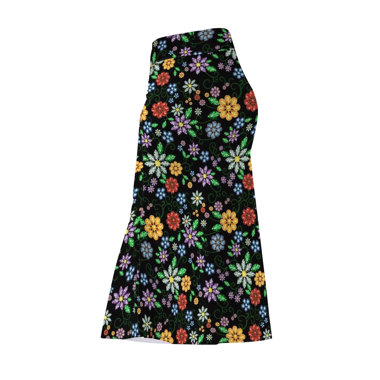 Women's Métis Inspired Floral Long Skirt