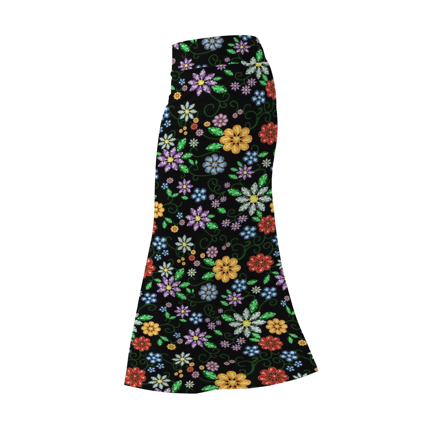 Women's Métis Inspired Floral Long Skirt