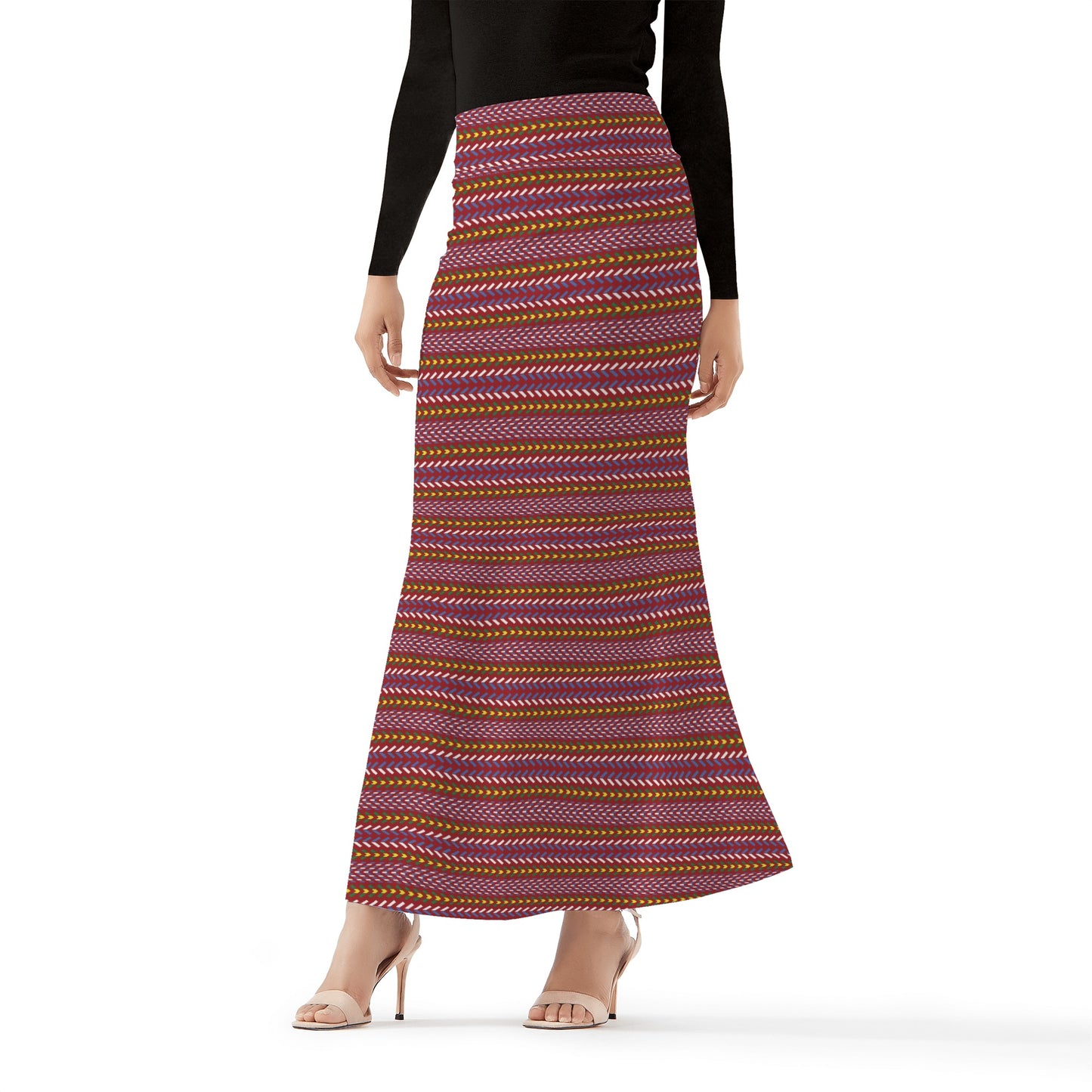 Women's Métis Sash Print Long Skirt