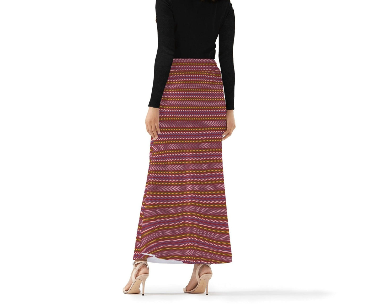 Women's Métis Sash Print Long Skirt