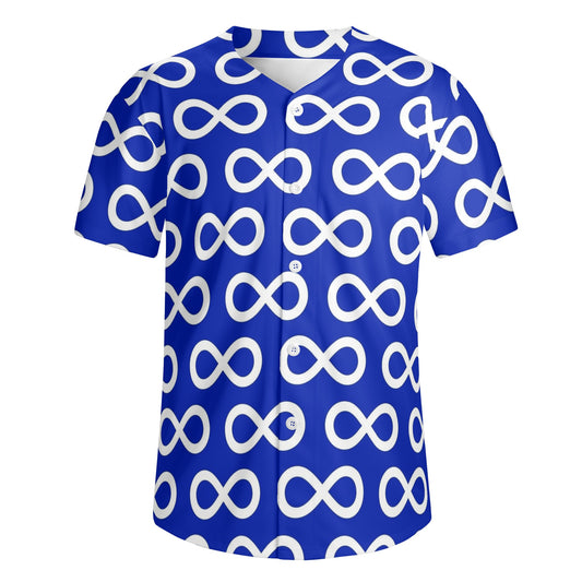 Men's Métis Infinity Print Baseball Jersey