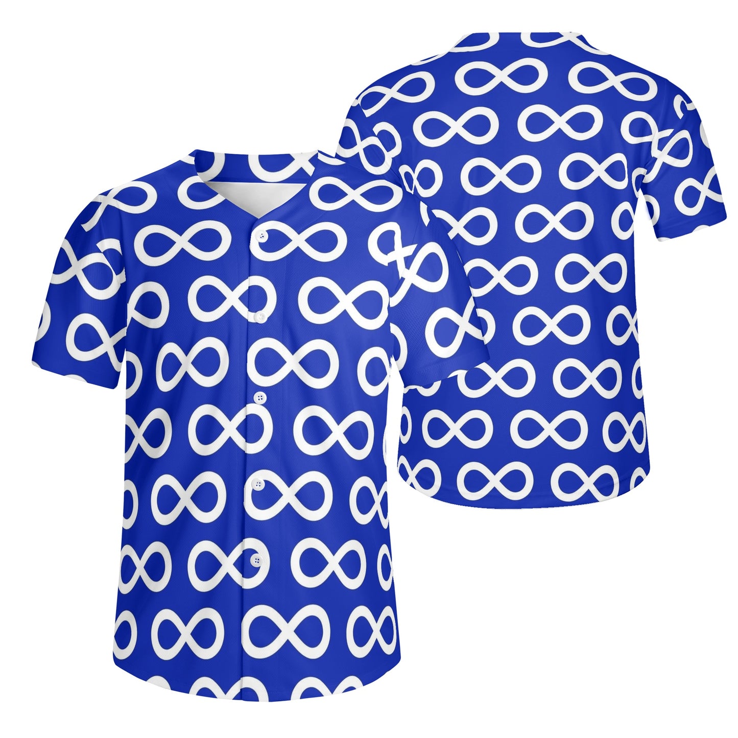 Men's Métis Infinity Print Baseball Jersey