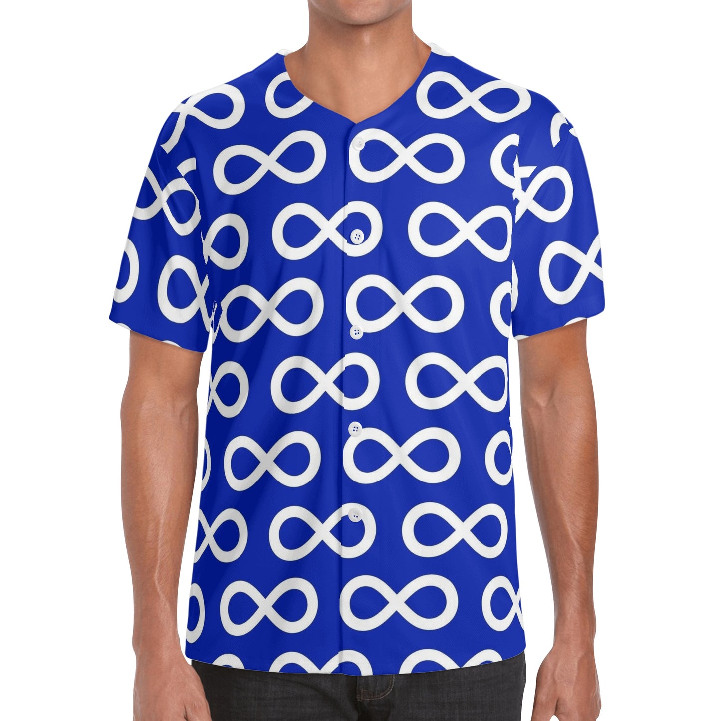 Men's Métis Infinity Print Baseball Jersey