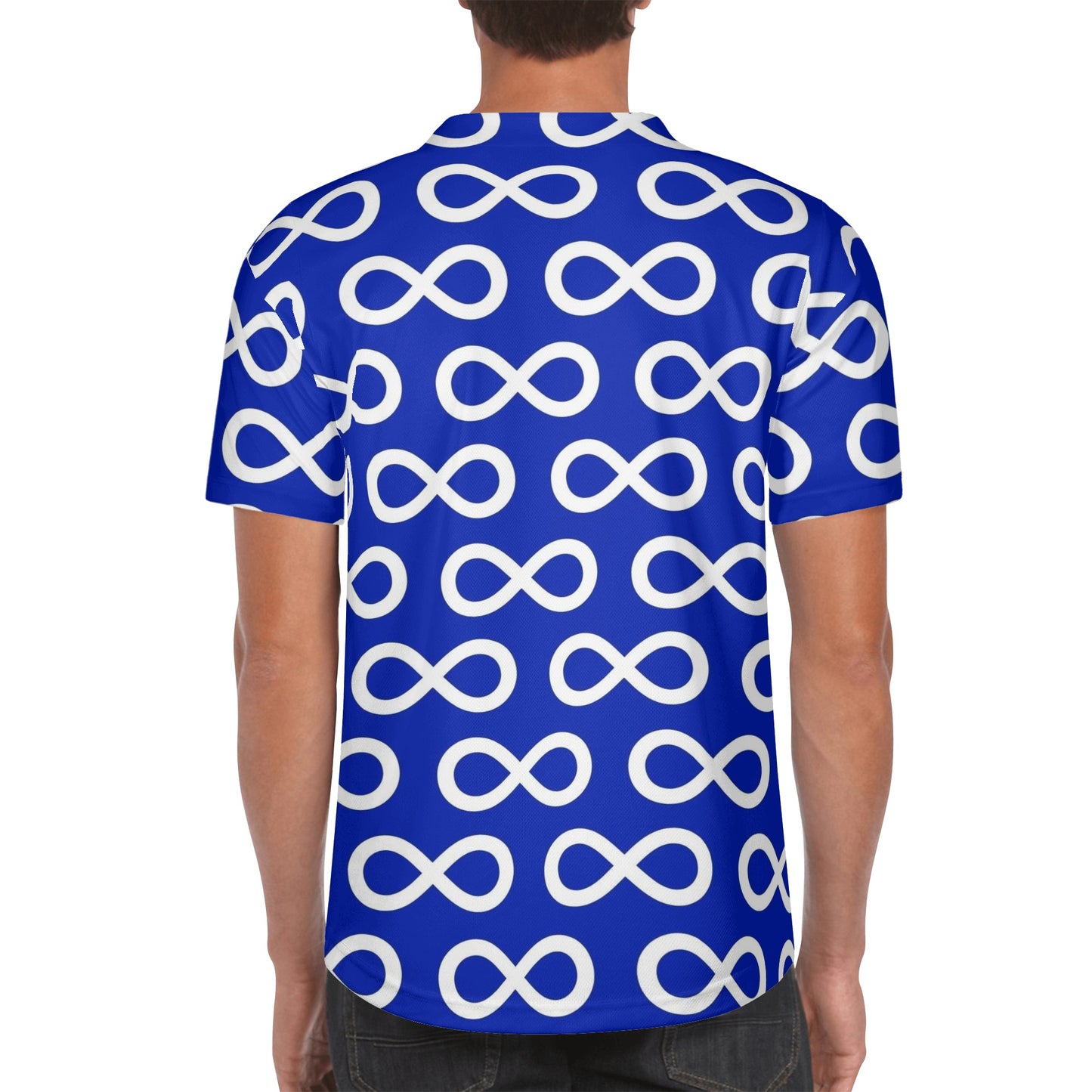 Men's Métis Infinity Print Baseball Jersey