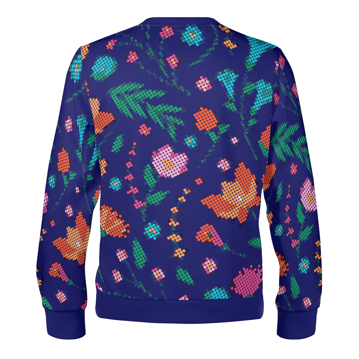 Unisex Métis Digital Floral Crewneck Pullover Sweatshirt