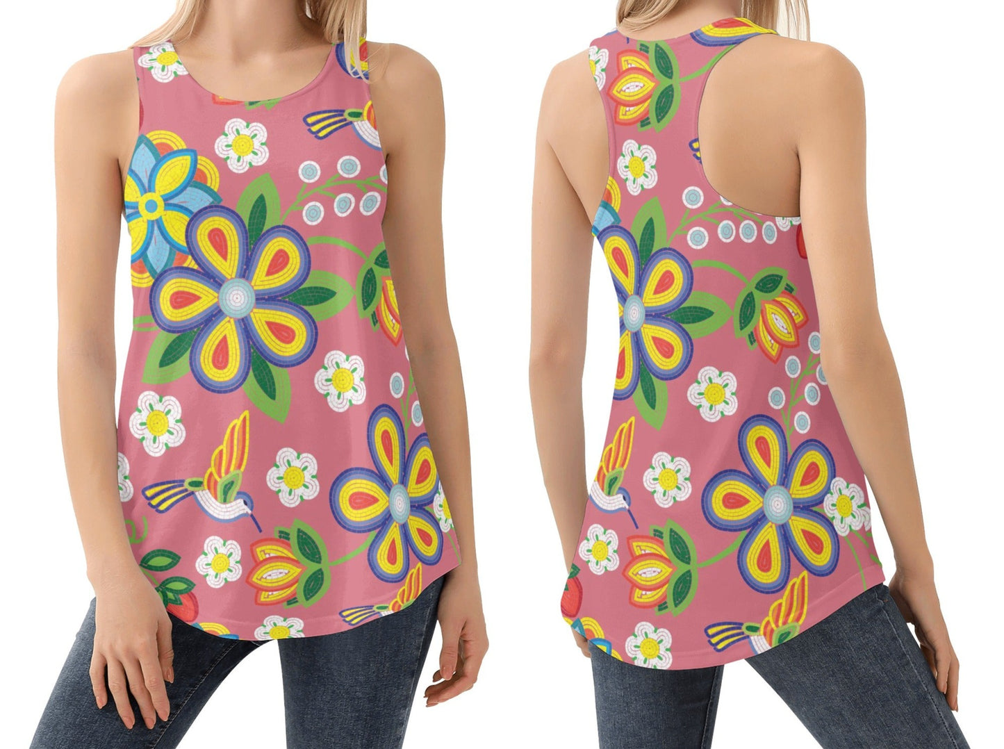 Women's Métis Floral Beaded Tank Top