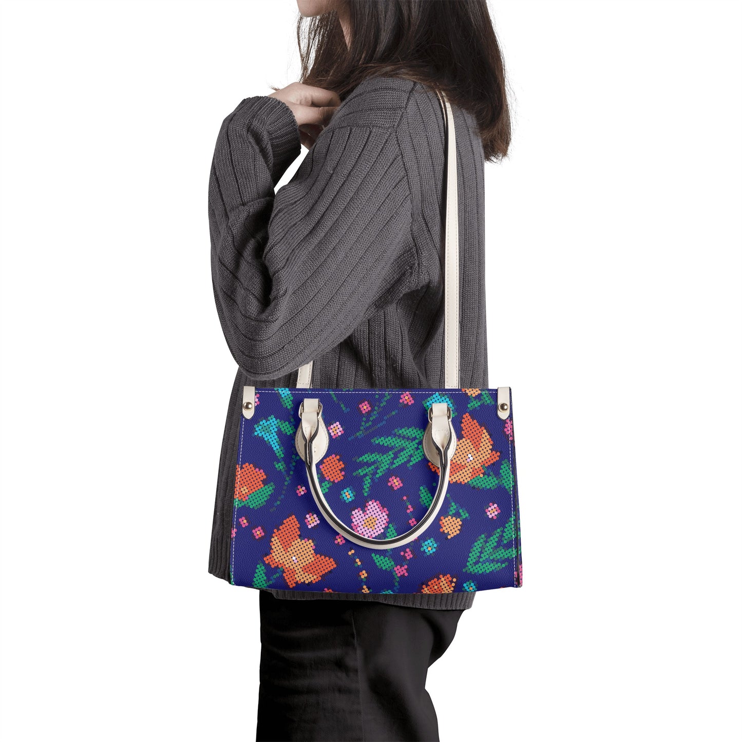 Métis Digital Dotted Floral Handbag