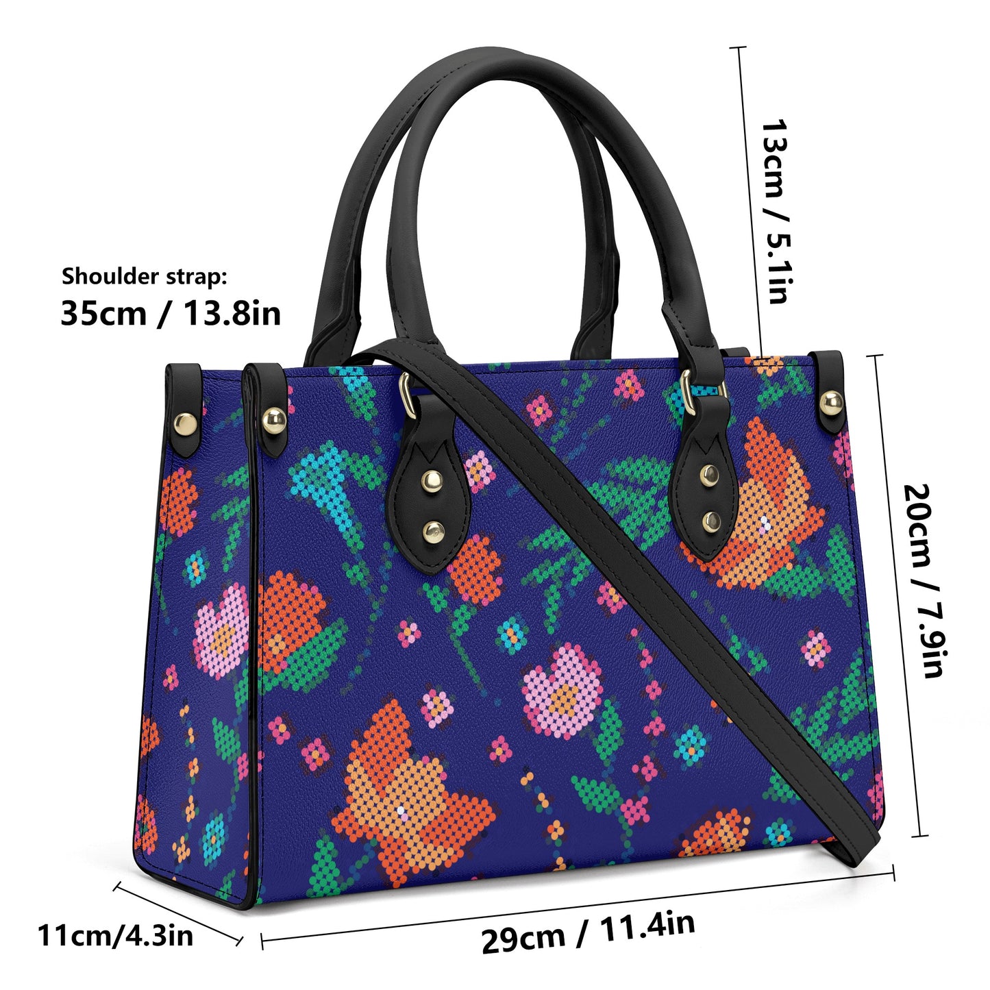 Métis Digital Dotted Floral Handbag