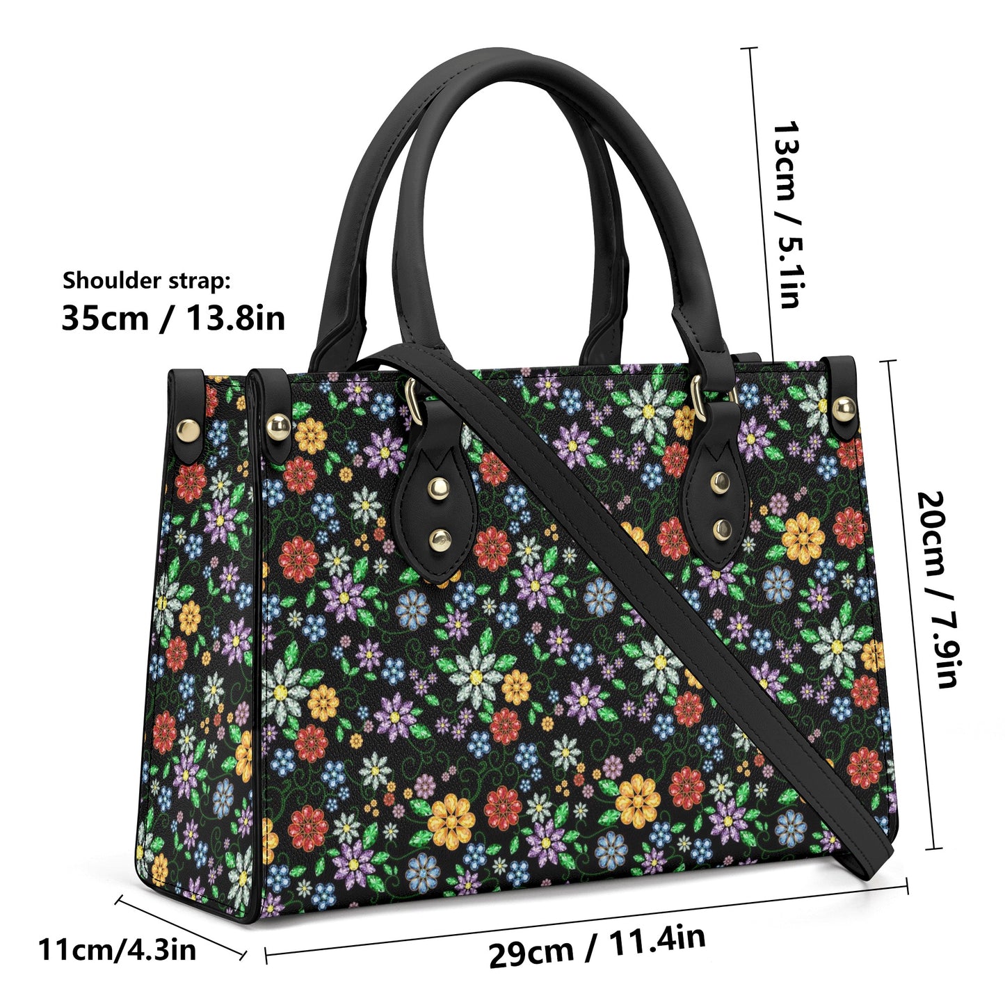 Métis Inspired Floral Handbag