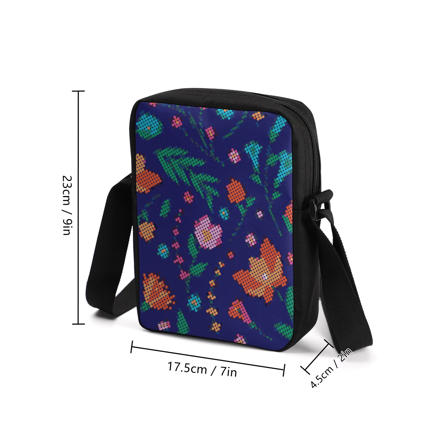 Métis Digital Floral Dotted Cross Body Bag