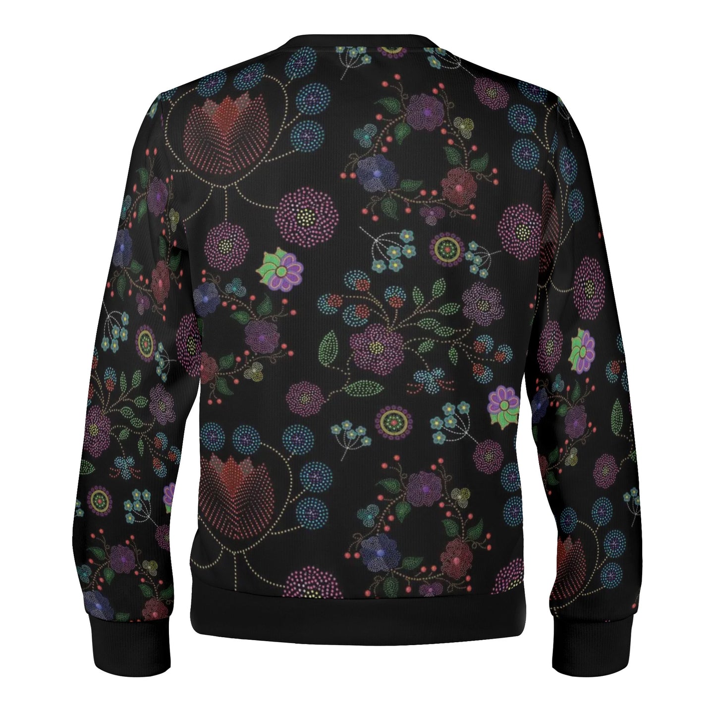 Unisex Métis Floral Dotted Crewneck Pullover Sweatshirt