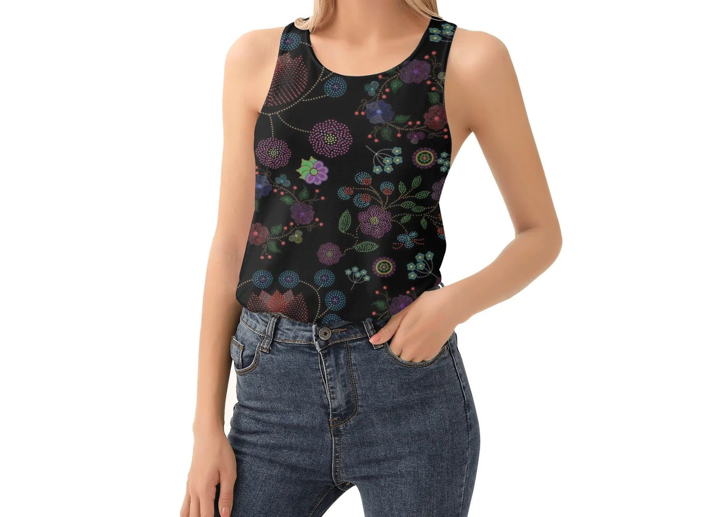 Women's Métis Floral Dotted Tank Top