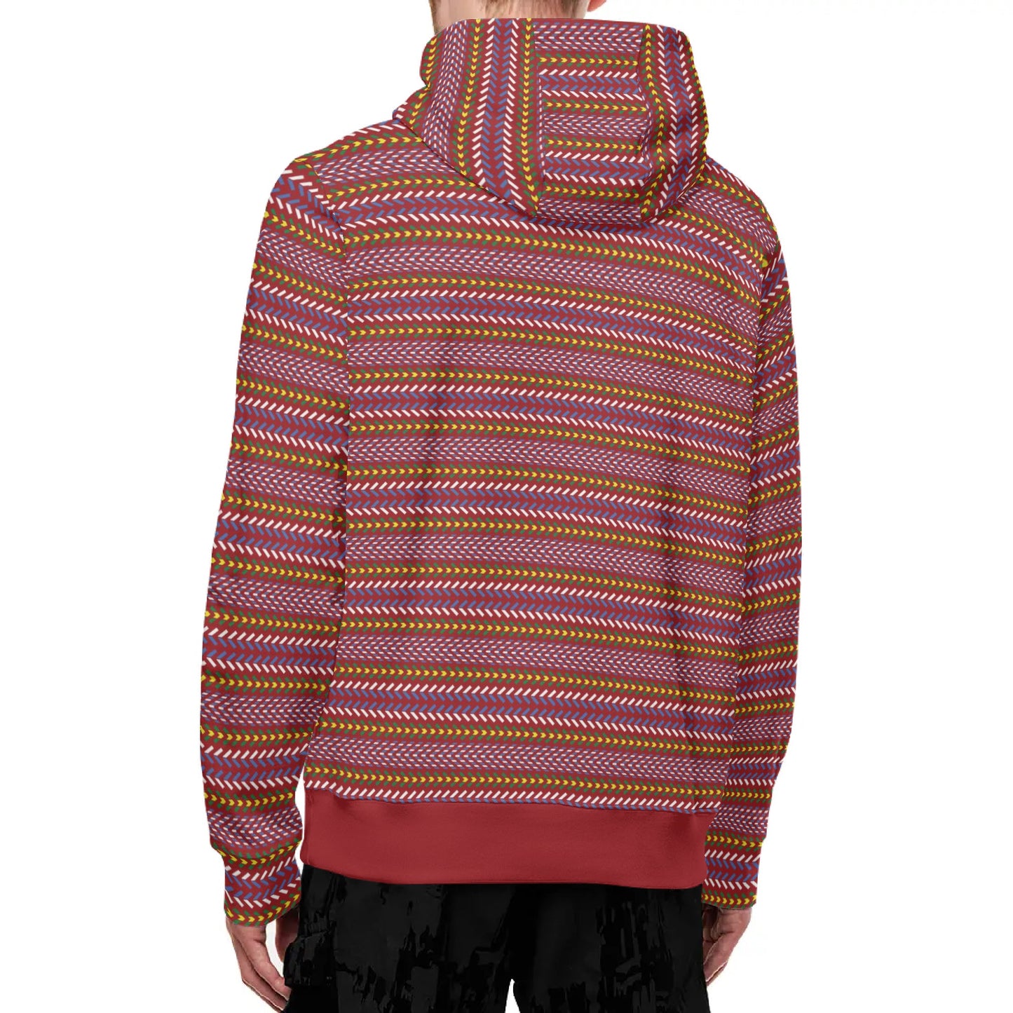 Unisex Métis Sash Full Zip Turtleneck Hoodie