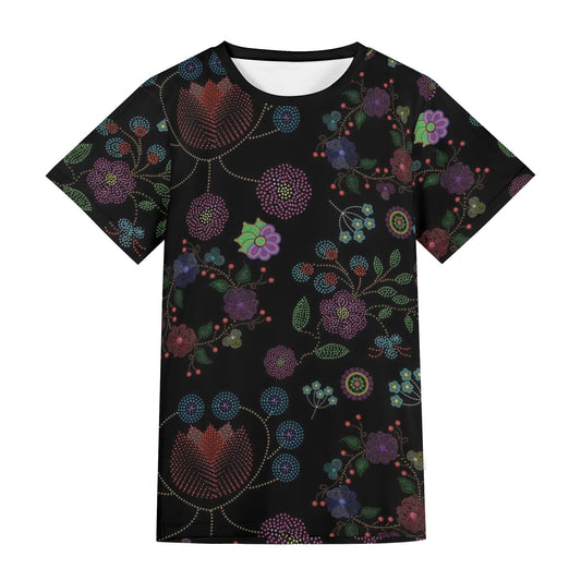 Unisex Métis Floral Dotted Short Sleeve T-shirt