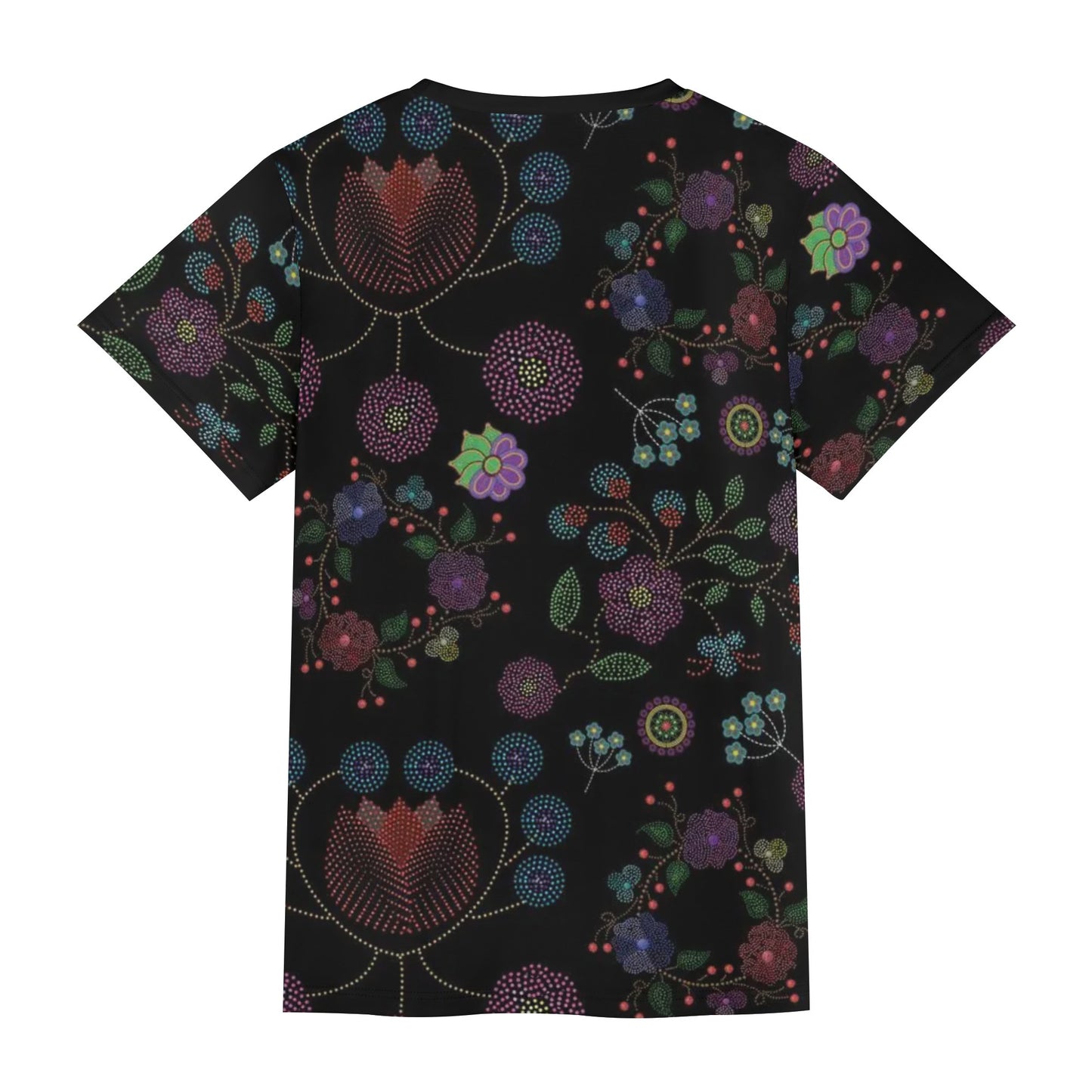 Unisex Métis Floral Dotted Short Sleeve T-shirt