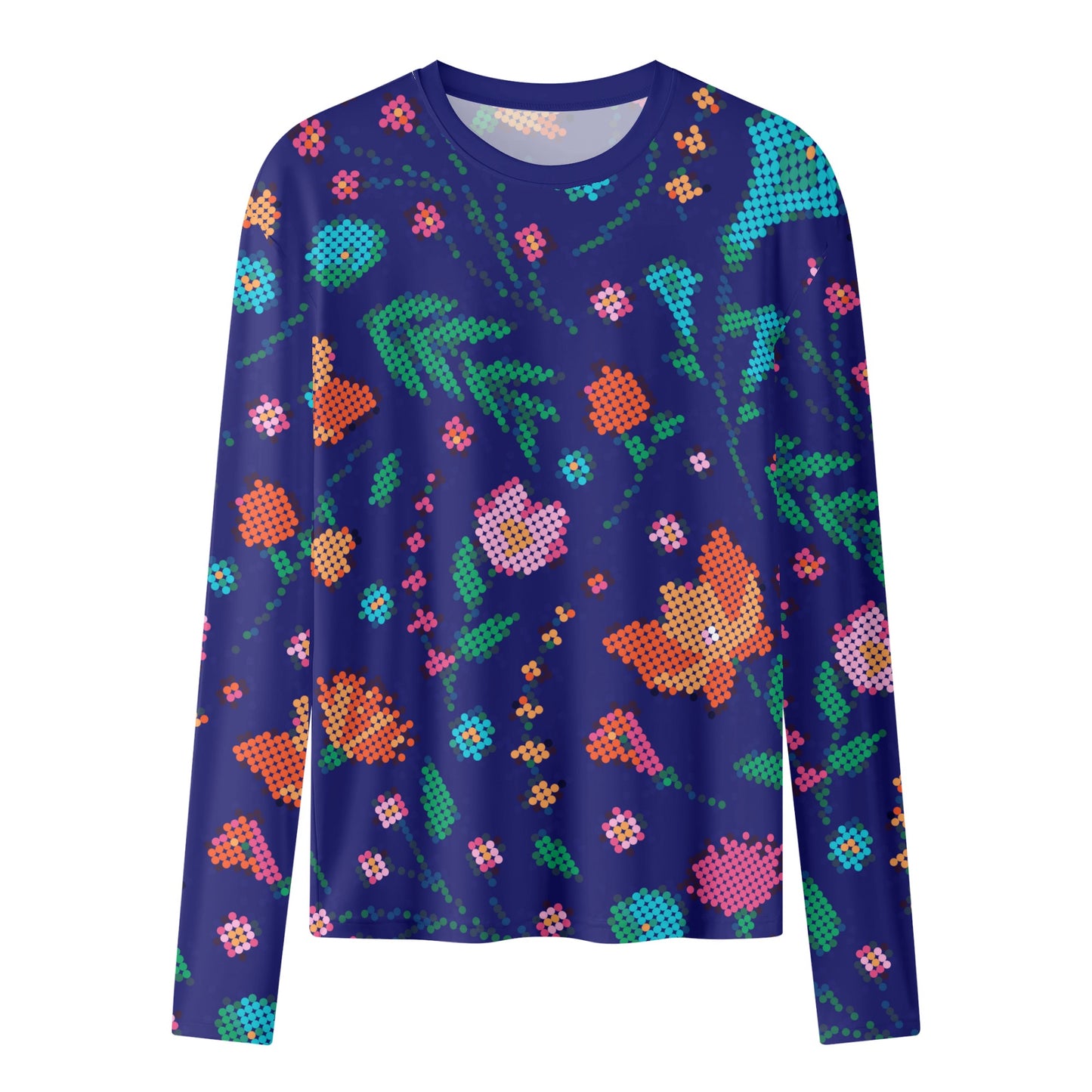 Women's Métis Digital Floral Beaded Long Sleeve T-Shirt