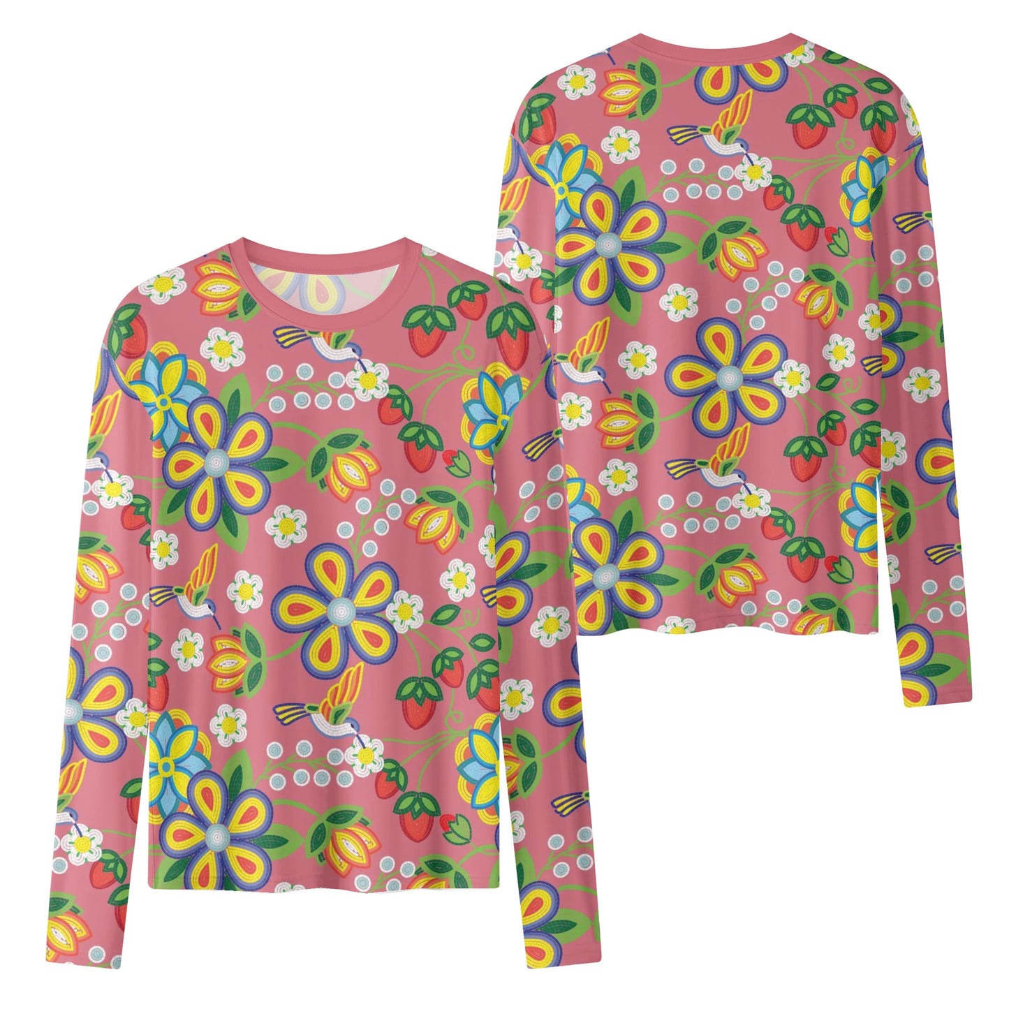 Women's Métis Floral Beaded Long Sleeve T-Shirt