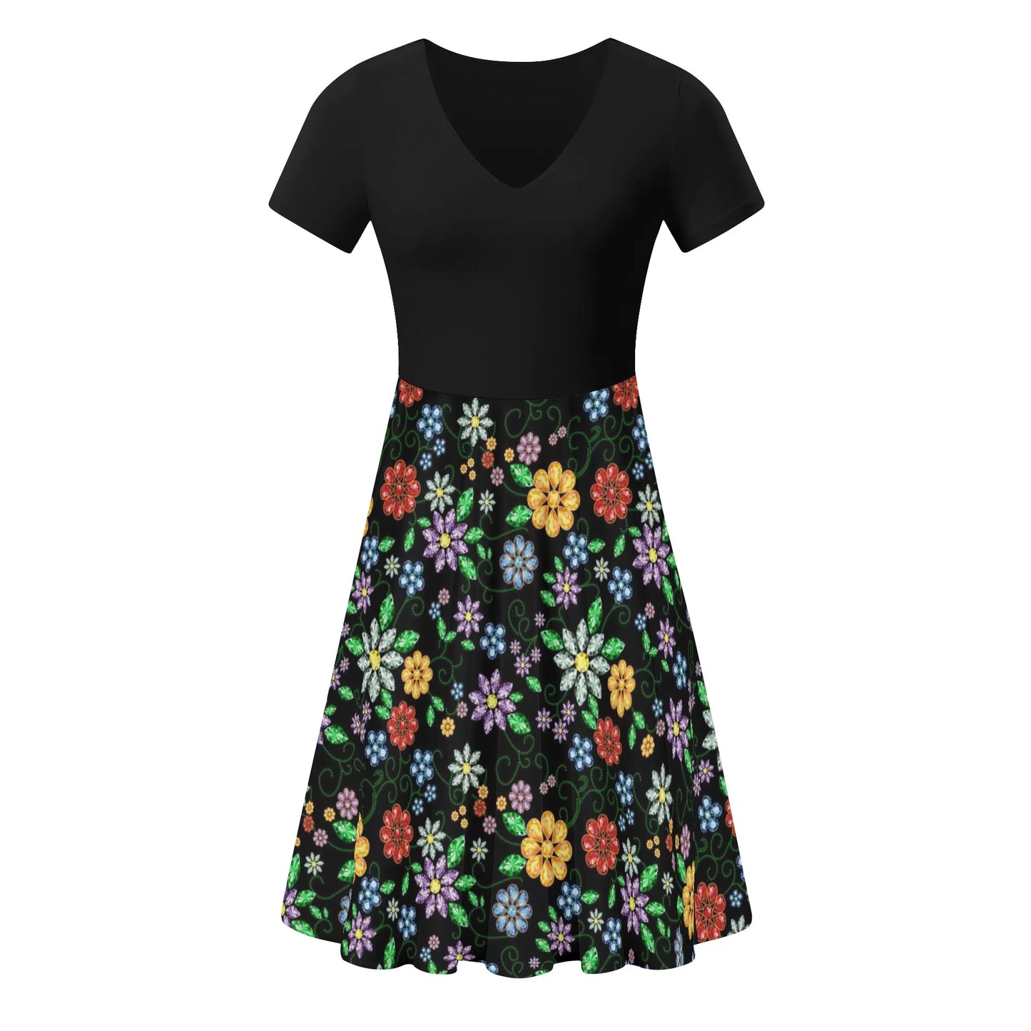 Women's Métis Inspired Floral Summer Dress