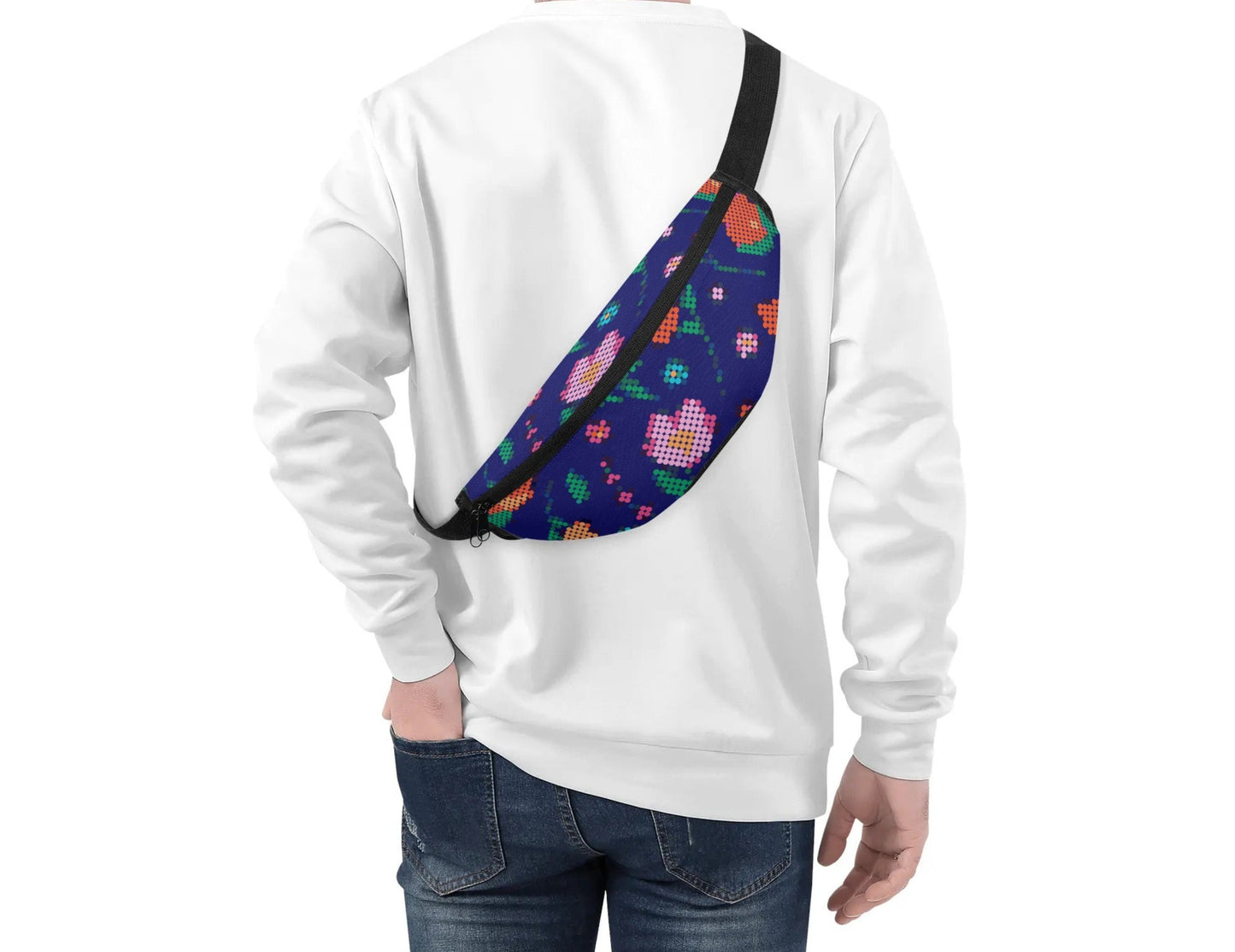 Métis Digital Dotted Floral Fanny Pack