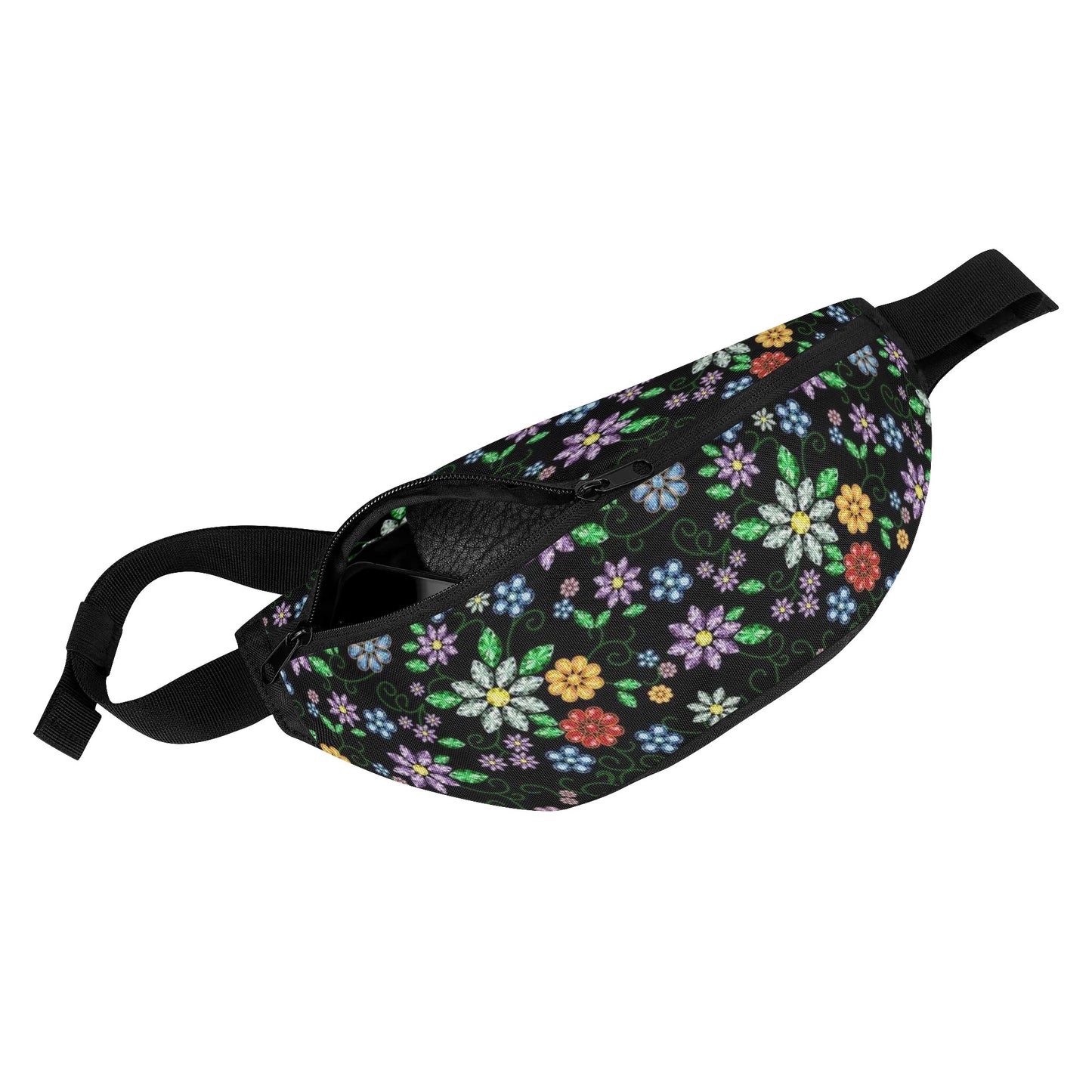 Métis Inspired Floral Beaded Fanny Pack