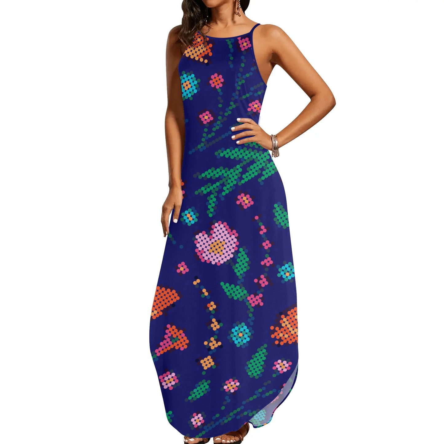 Women's Métis Digital Floral Sleeveless Maxi Dress