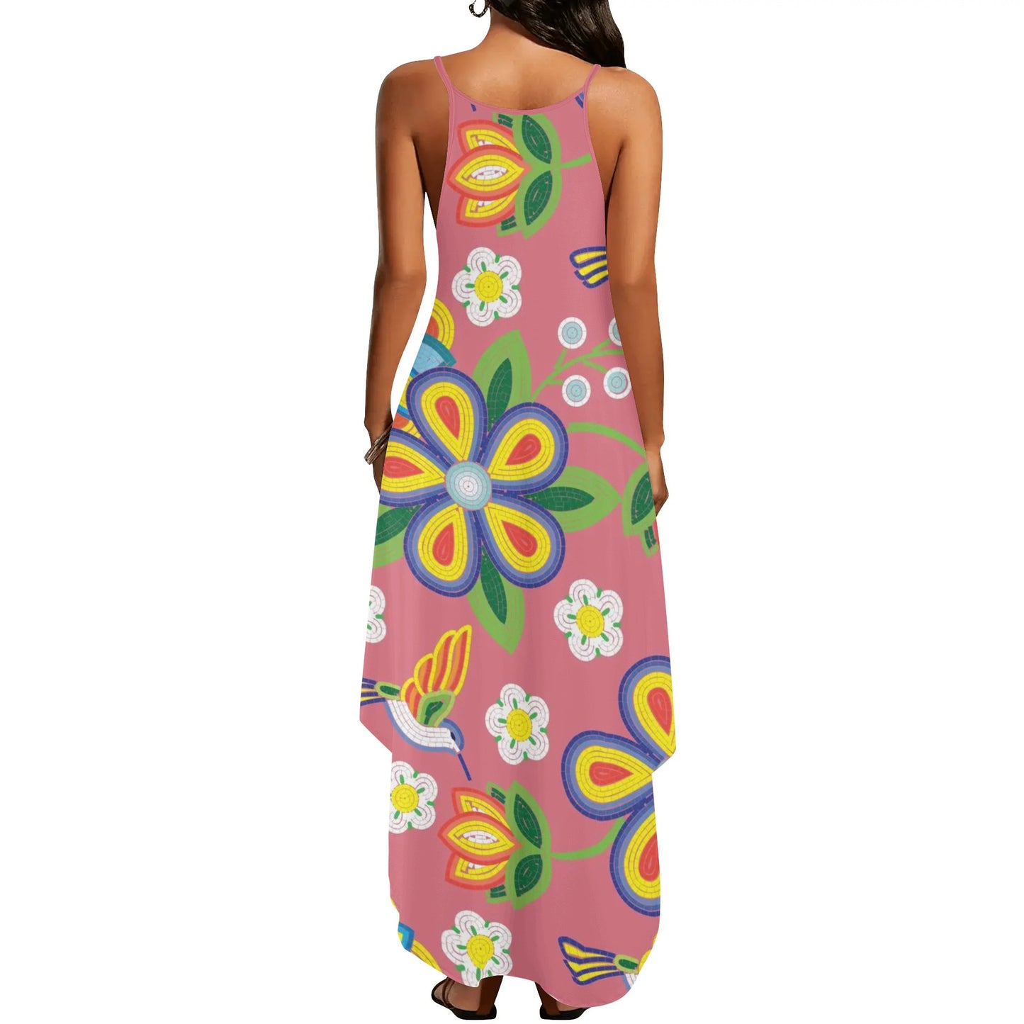 Women's Métis Floral Beaded Sleeveless Maxi Dress