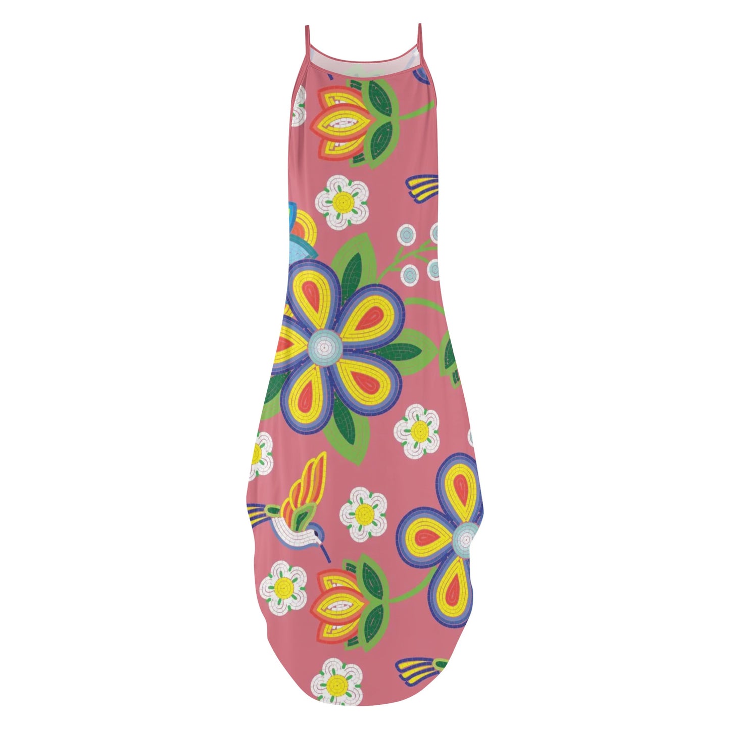 Women's Métis Floral Beaded Sleeveless Maxi Dress