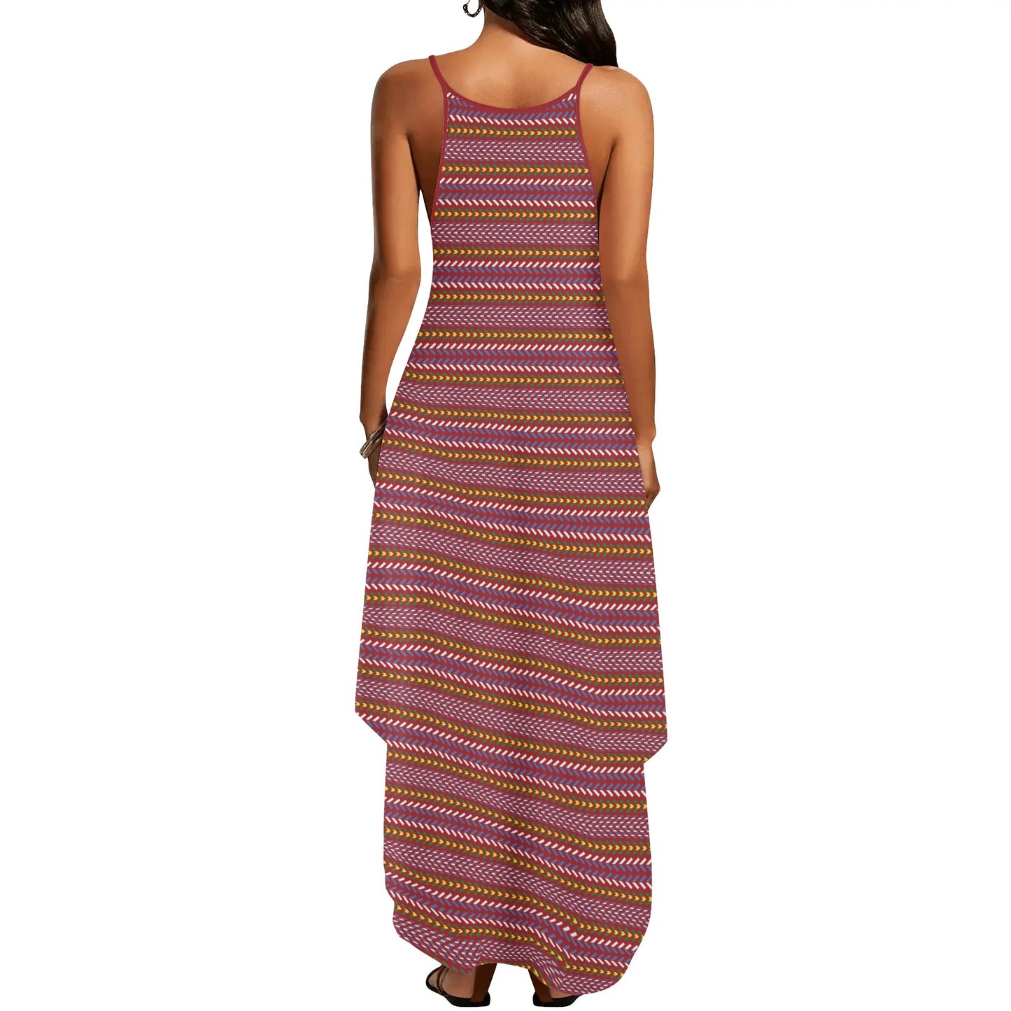 Women's Métis Sash Sleeveless Maxi Dress