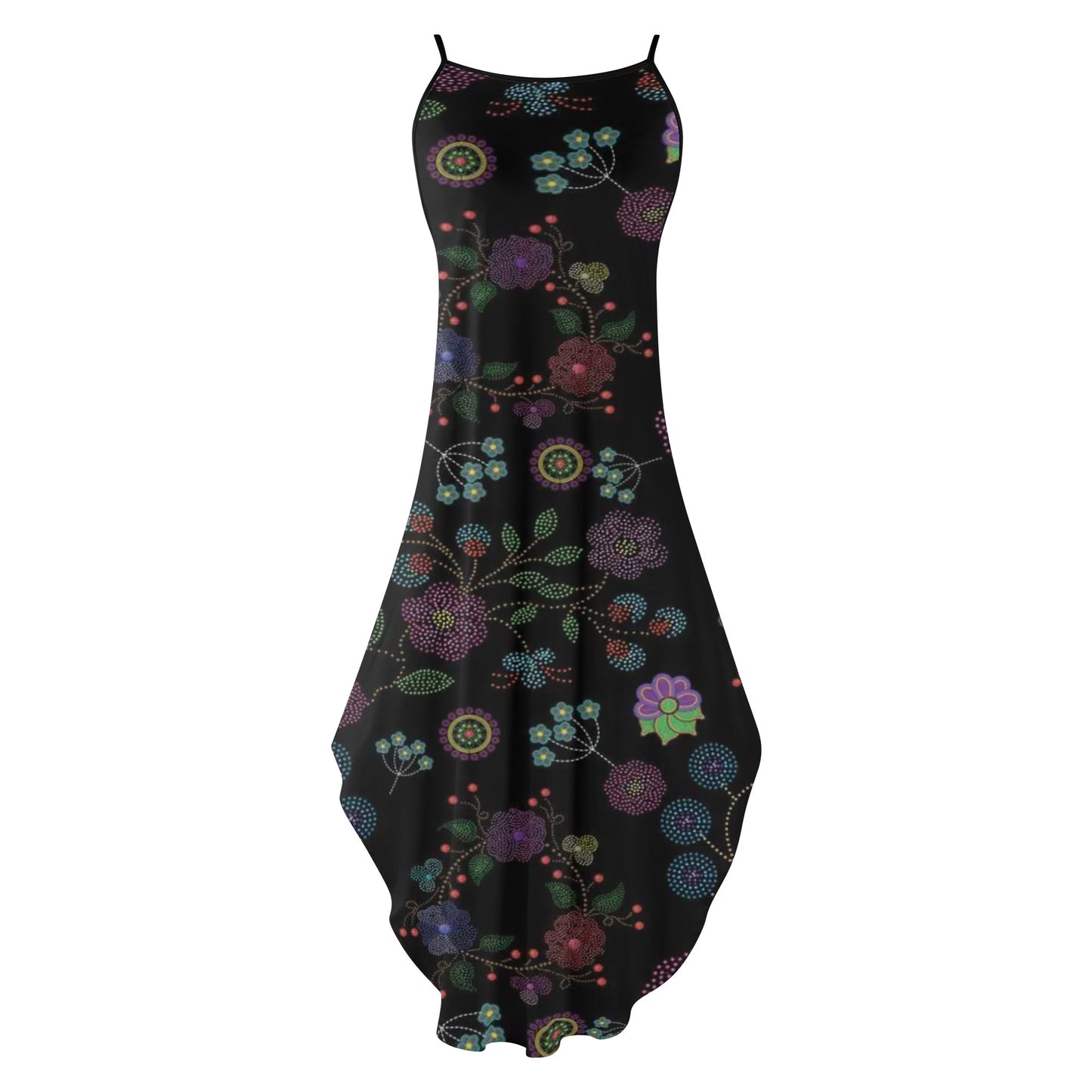 Women's Métis Floral Dotted Sleeveless Maxi Dress