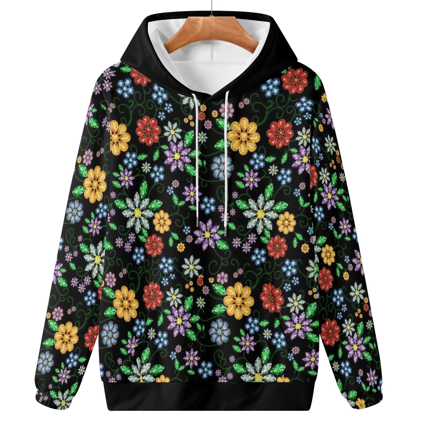 Women's Métis Inspired Floral Beaded Pullover Hoodie