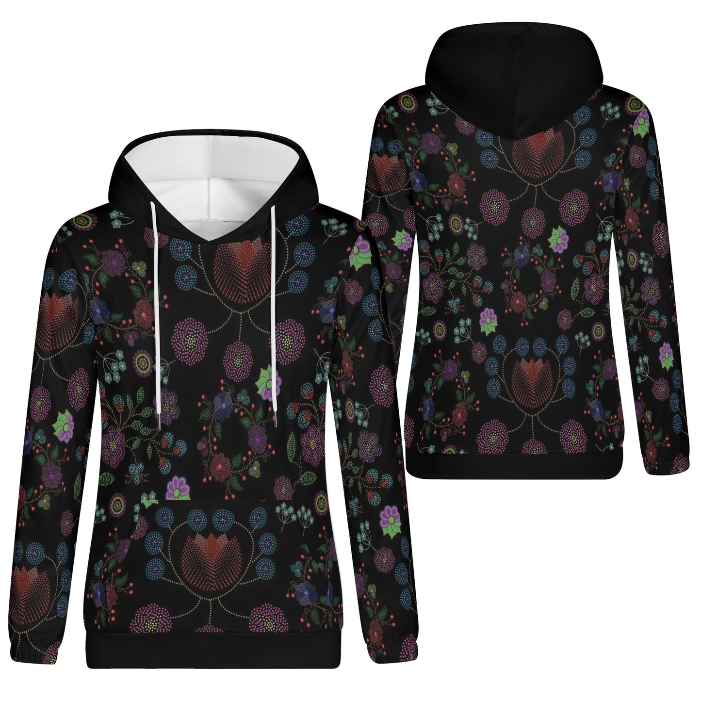 Women's Métis Floral Dotted Pullover Hoodie