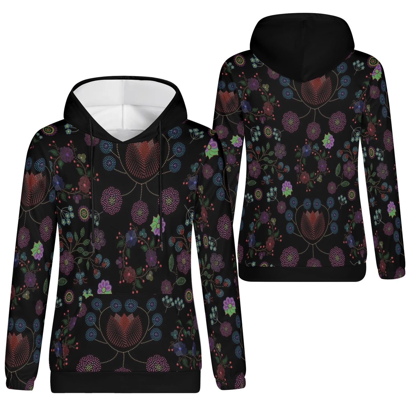 Women's Métis Floral Dotted Pullover Hoodie