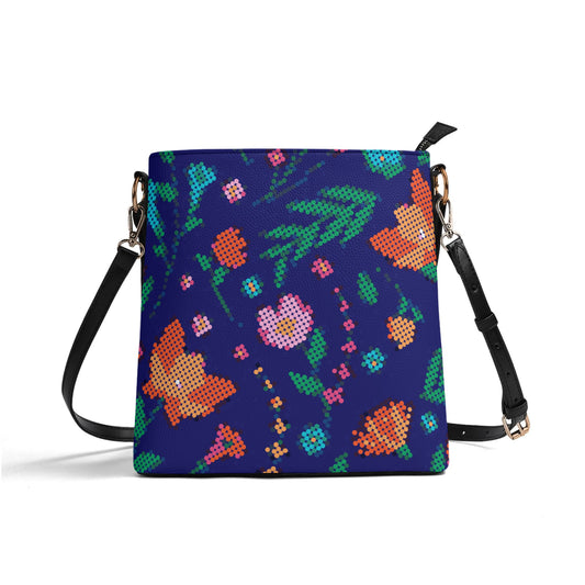 Métis Digital Dotted Floral Bucket Bag