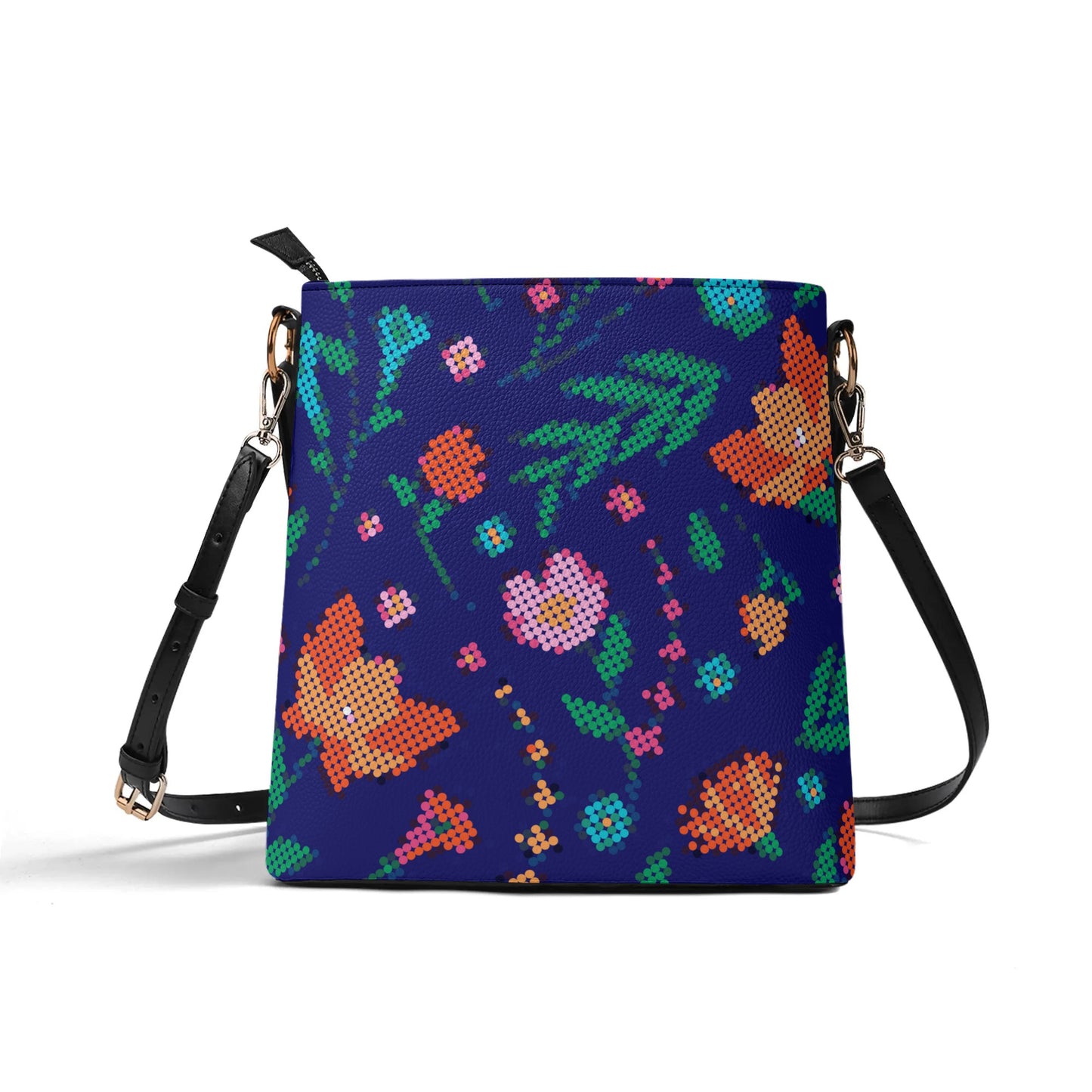 Métis Digital Dotted Floral Bucket Bag