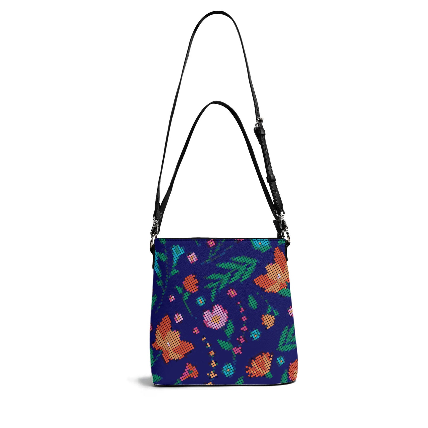 Métis Digital Dotted Floral Bucket Bag