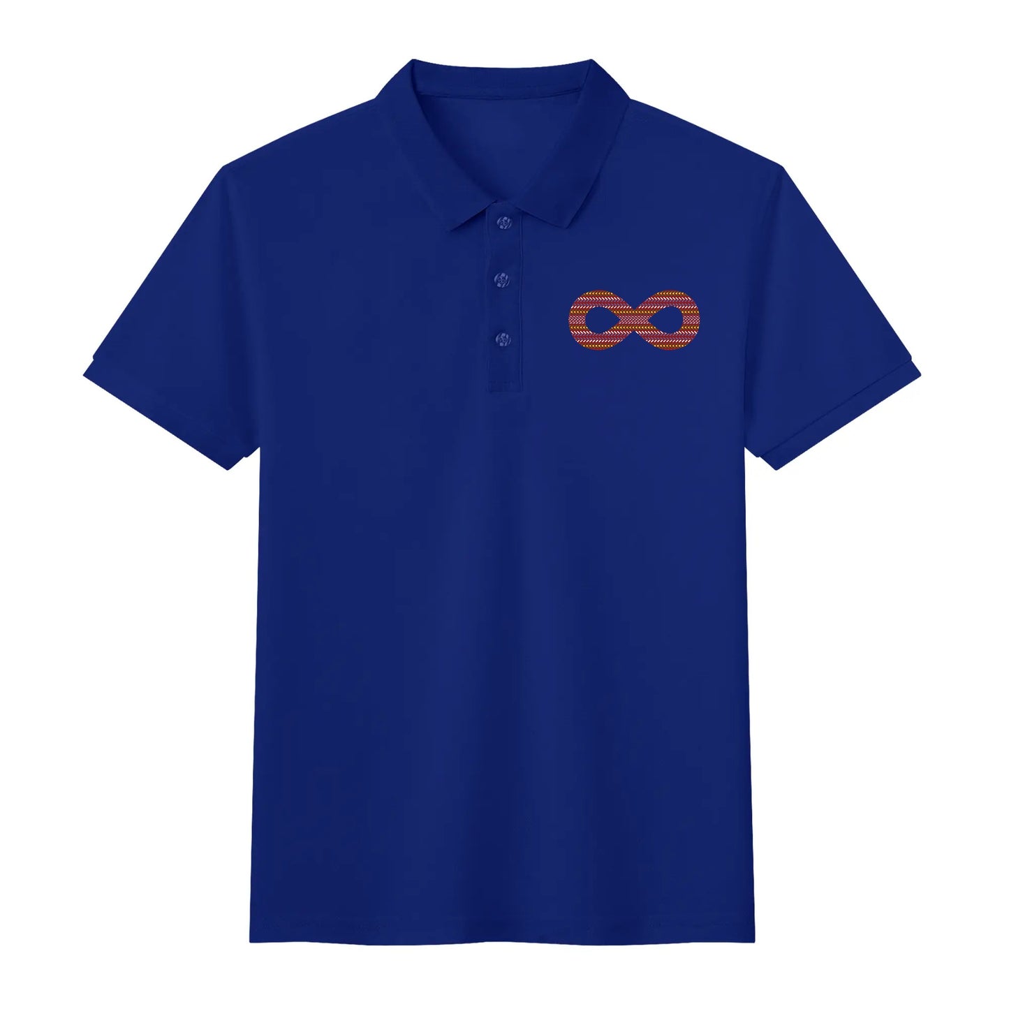 Unisex Métis Sash Infinity Cotton Polo Shirt