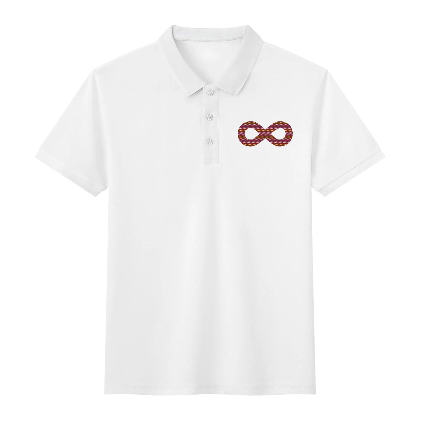 Unisex Métis Sash Infinity Cotton Polo Shirt