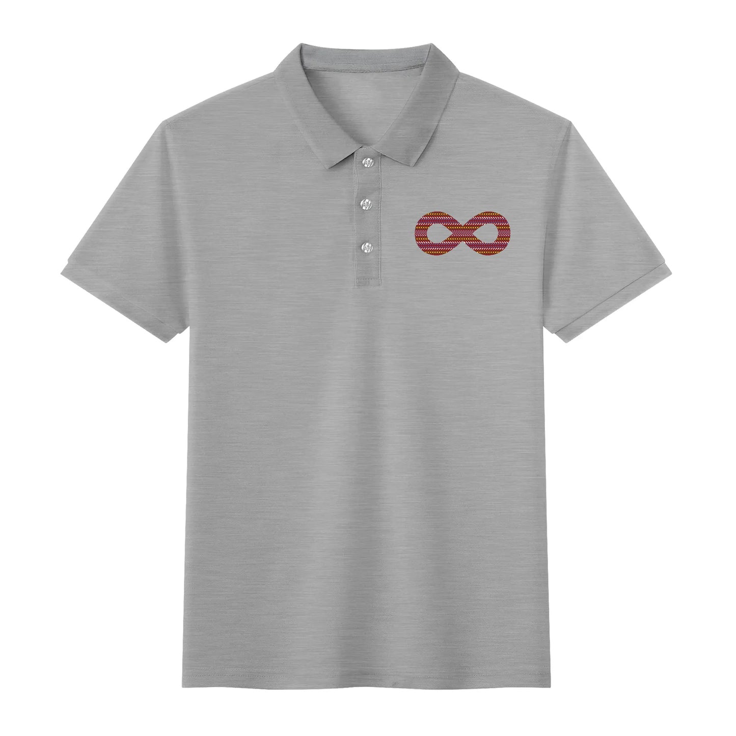 Unisex Métis Sash Infinity Cotton Polo Shirt